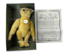 A boxed limited edition Steiff Somersault teddy bear replica (Purzelbar 1909). With certificate,