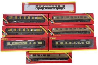 A mixed lot of boxed Hornby 00 gauge corridors, to include: - R229 'Lucille' Pullman' x2 - R4145 '