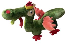 A Merrythought Puff the Magic Dragon soft toy.