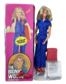 A boxed 1974 Bionic Woman / Jaime Sommers doll by Denys Fisher. With instructions, mission purse and