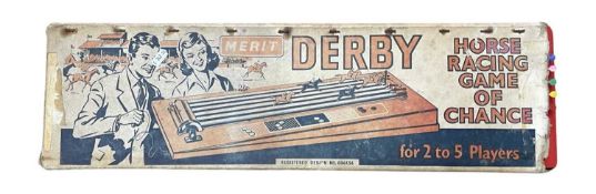 A vintage boxed Derby horse racing game by Merit (unchecked for completeness)