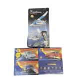 A pair of model building kits, to include: - Airfix 3-pack (Peugeot 206 / Citroen Xsara / Subaru