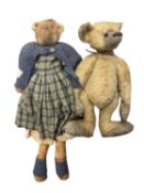 A pair of collector's teddy bears, to include: - The Sassy Cow Inc, : Miss Down and Out' (