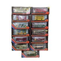 A collection of various large boxed Exclusive First Editions die-cast buses, to include Western