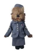 A souvenir RAF gopher soft toy, in uniform. Height approximately: 28cm