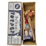 A boxed Pelham SS Dutch Girl marionette puppet