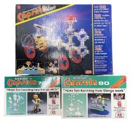 A mixed lot of scientific building toys, to include: - Motorized Capsela 500 - IQ Builders Capsela