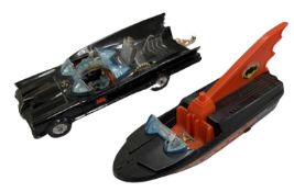 A pair of Corgi Batman vehicles, to include: - Die-cast Batmobile with original figures. - Plastic