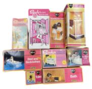 A collection of vintage boxed Sindy bedroom and bathroom accessories, to include: - Shower -