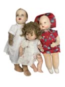A collection of vintage dolls, to include: - Dean's Rag Book - Rosebud - Unnamed cloth doll