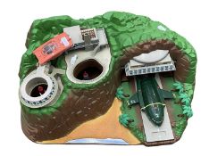 A Tracey Island playset with vehicles, by Carlton