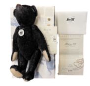 A boxed limited edition Steiff bear, Teddy bear 1908 replica, 2518/3000, with certificate. 35cm,