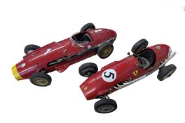 A pair of die-cast Tonka racing cars, to include: - Maserati 250F - Ferrari 500