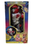 A boxed 1997 Battery operated Space Robot toy