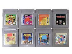 A collection of retro Nintendo Game Boy game cartridges, to include: - Warioland II - The Lion