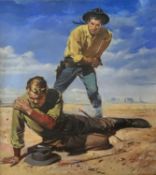 Jordi Penalva (born 1927) - Gouache - The Kansas Kid (Cowboy Picture Library No 304) 31cm x 27cm
