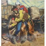 Jordi Penalva (born 1927) - Gouache - Buck Jones (Cowboy Picture Library No 306) 28cm x 26cm