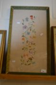 Needlework floral picture