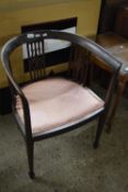 Edwardian bow back armchair