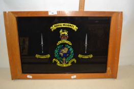 Serving tray marked Royal Marines Gibralta
