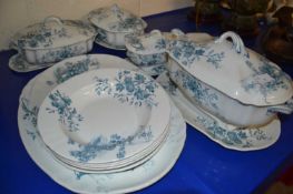 Quantity of Doulton Burslem floral decorated table wares
