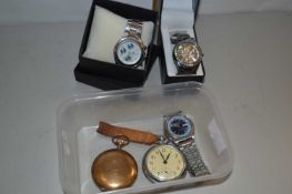 Mixed Lot: Various pocket and wristwatches