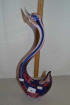 Mid Century Art Glass swan