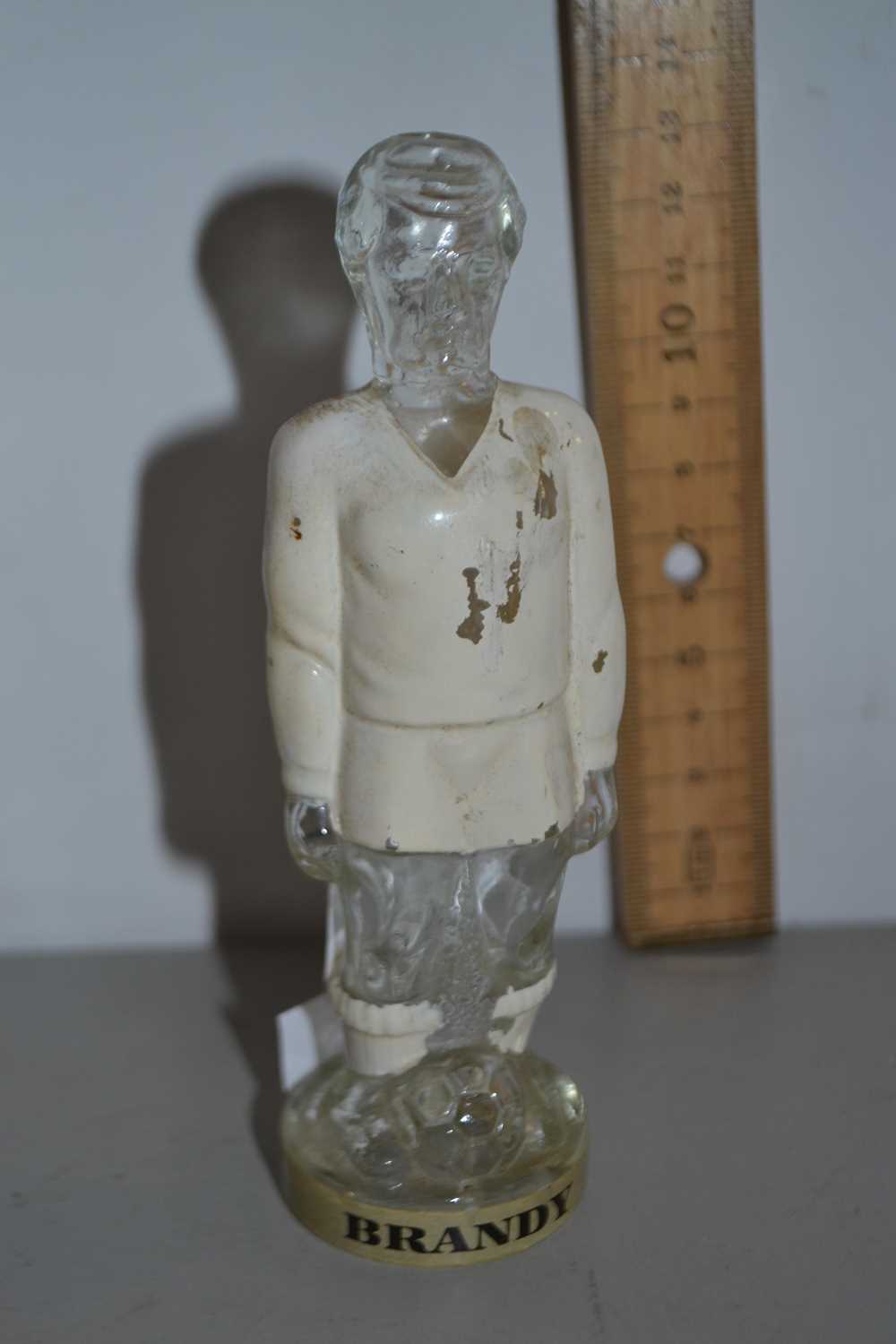 Novelty miniature brandy bottle in the form of a footballer