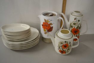 Meakin Studio tea wares together with cream glazed bowls