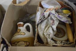 Mixed Lot: Decanters, stone ware bottles, tea wares and other items