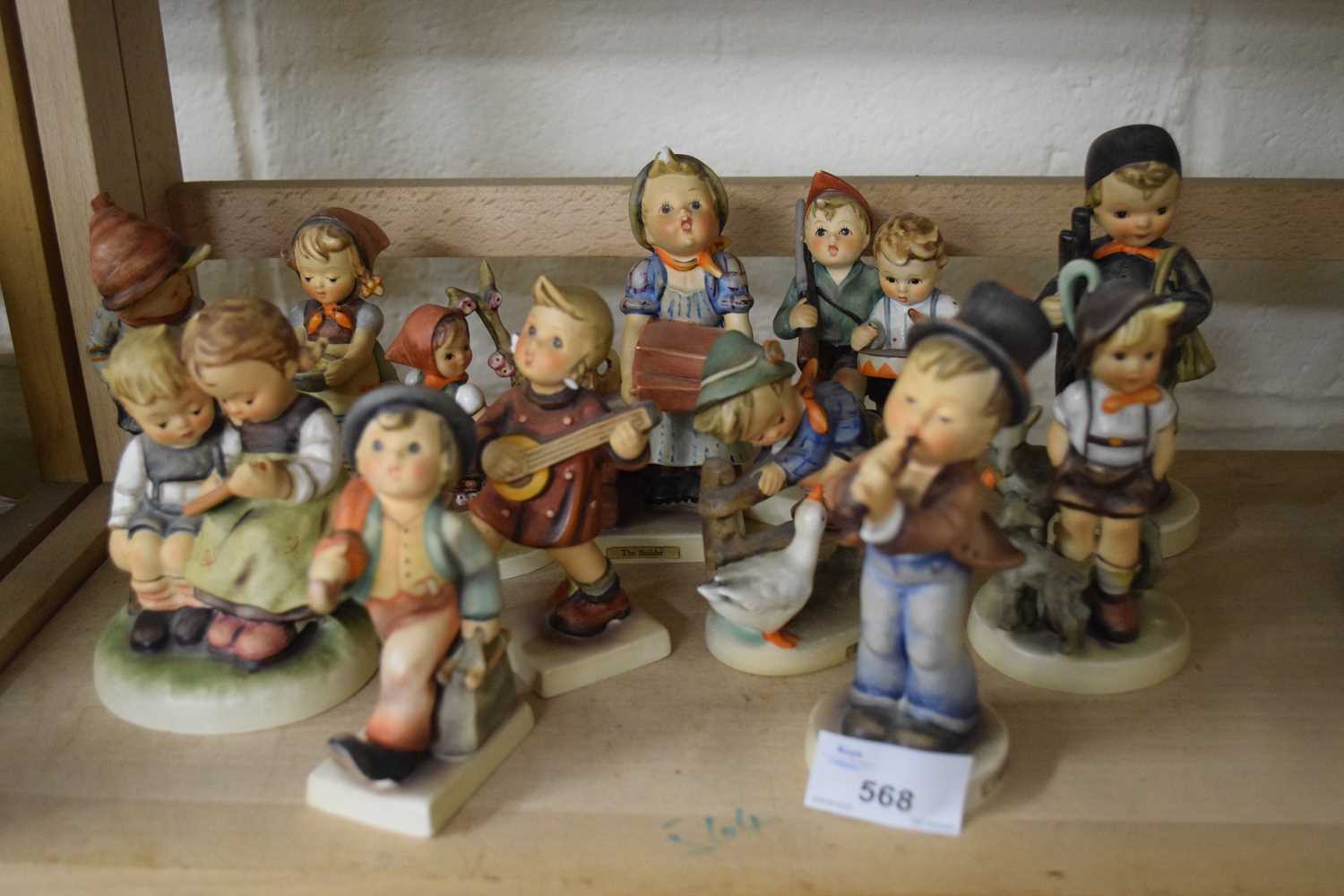 Collection of Goebal/Hummel figures of children