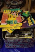 Quantity of On the Ball Norwich football programmes and others