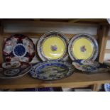 Mixed Lot: Assorted plates to include Imari and others