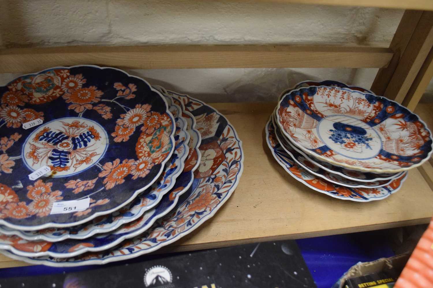 Collection of various Imari chargers, plates etc
