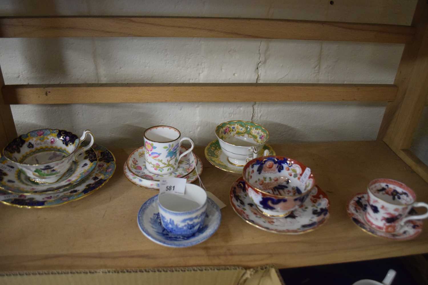 Mixed Lot: Various cups and saucers to include Minton, Masons and various others