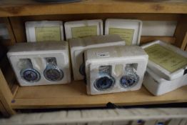 Collection of Bradford Editions Spirit of the Wilderness ornaments with original packaging