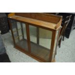 Edwardian mahogany wall cabinet with glazed doors, 120cm wide