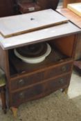 Georgian mahogany commode cabinet, for restoration