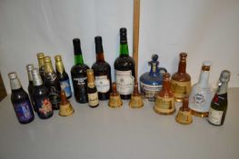 Mixed lot: to include a quantity of Bells Scotch Whisky decanters, Lambs Navy Rum, sherry and