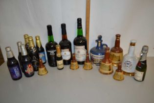 Mixed lot: to include a quantity of Bells Scotch Whisky decanters, Lambs Navy Rum, sherry and