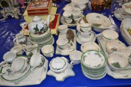 A good quantity of Spode Christmas Tree pattern tea and table wares