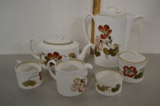 Quantity of Susie Cooper floral decorated tea wares