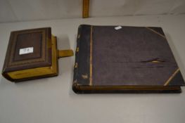 Two Victorian photograph albums