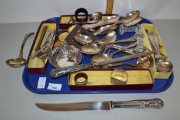 Mixed Lot: Various silver plated cutlery and other items