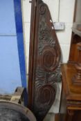 19th Century mahogany sideboard pediment