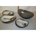 Collection of Nove Italian shell formed dishes