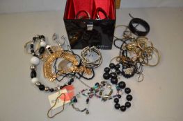 Case of assorted costume jewellery