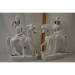 Staffordshire flat back figures, Prince and Princess