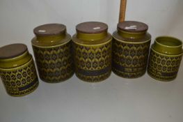 Quantity of Hornsea kitchen storage jars
