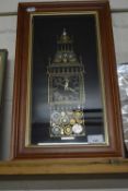 Big Ben wall clock constructed from various watch and clock parts